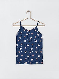 Set van 2 mouwloze tops van stretchkatoen - Kiabi