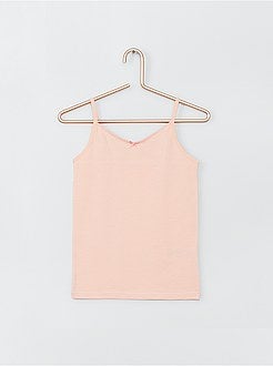 Set van 2 mouwloze tops van stretchkatoen - Kiabi