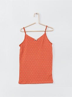 Set van 2 mouwloze tops van stretchkatoen - Kiabi