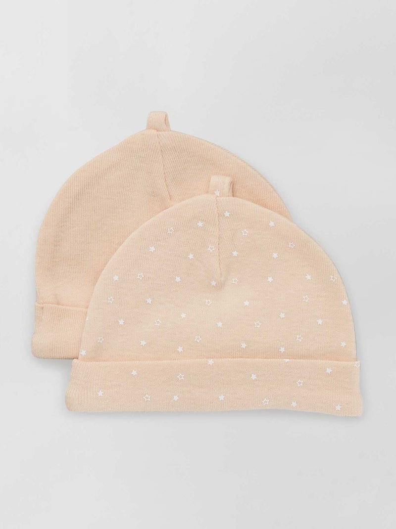 Set van 2 mutsen roze - Kiabi