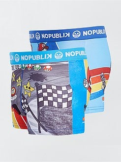 Set van 2 'No Publik'-boxers met 'Mario'-print - Kiabi