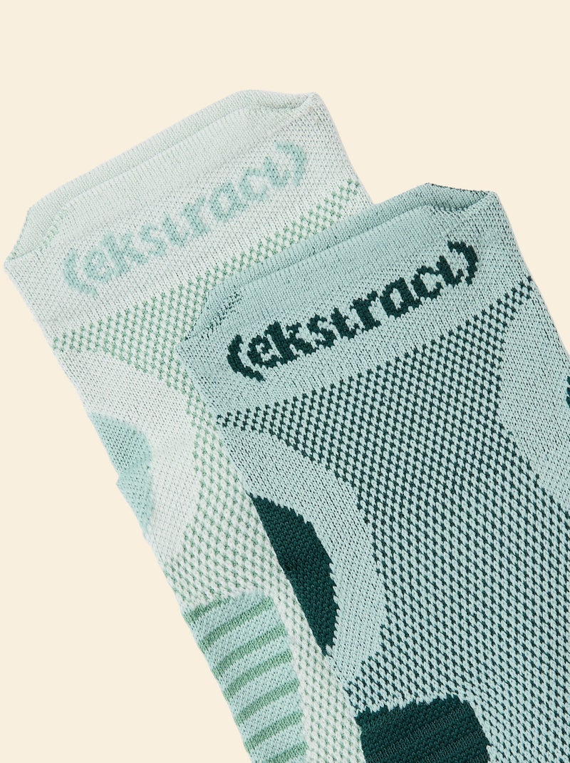 Set van 2 paar (ekstract) compressiekousen Groen - Kiabi