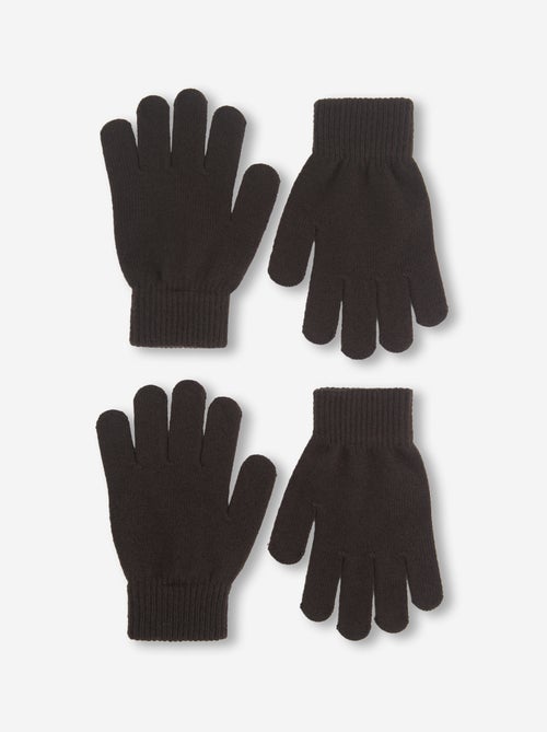 Set van 2 paar gebreide handschoenen - Kiabi