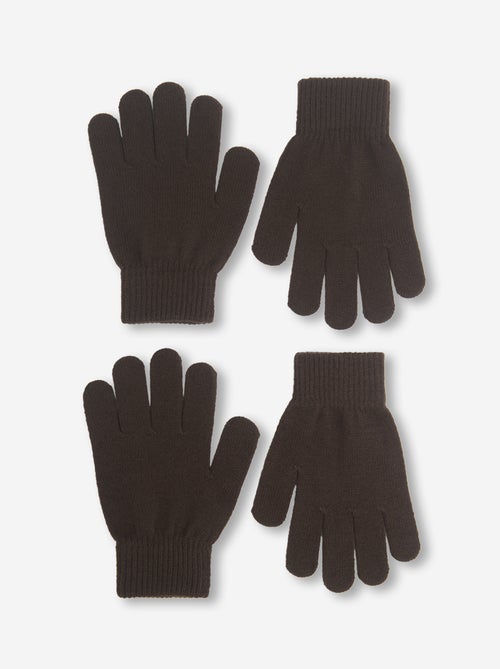 Set van 2 paar gebreide handschoenen - Kiabi