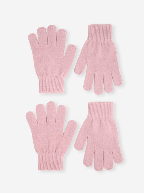 Set van 2 paar gebreide handschoenen - Kiabi