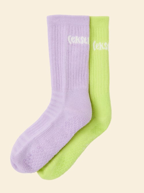 Set van 2 paar hoge antislip sokken - (ekstract) - Kiabi