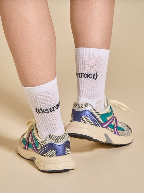 Set van 2 paar hoge antislip sokken - (ekstract) - Kiabi