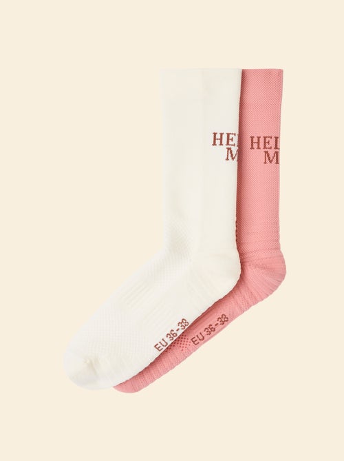 Set van 2 paar hoge compressiekousen (ekstract) effen - Kiabi