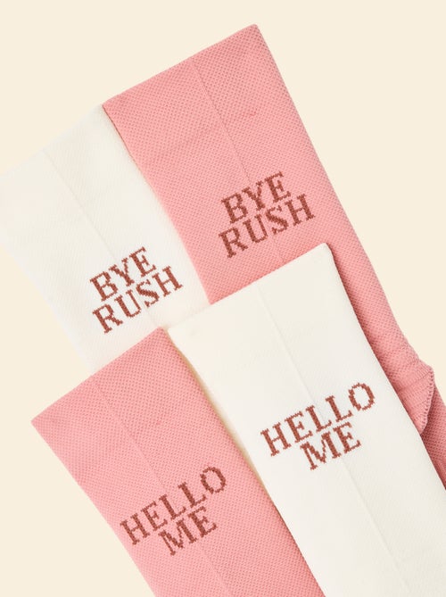 Set van 2 paar hoge compressiekousen (ekstract) effen - Kiabi