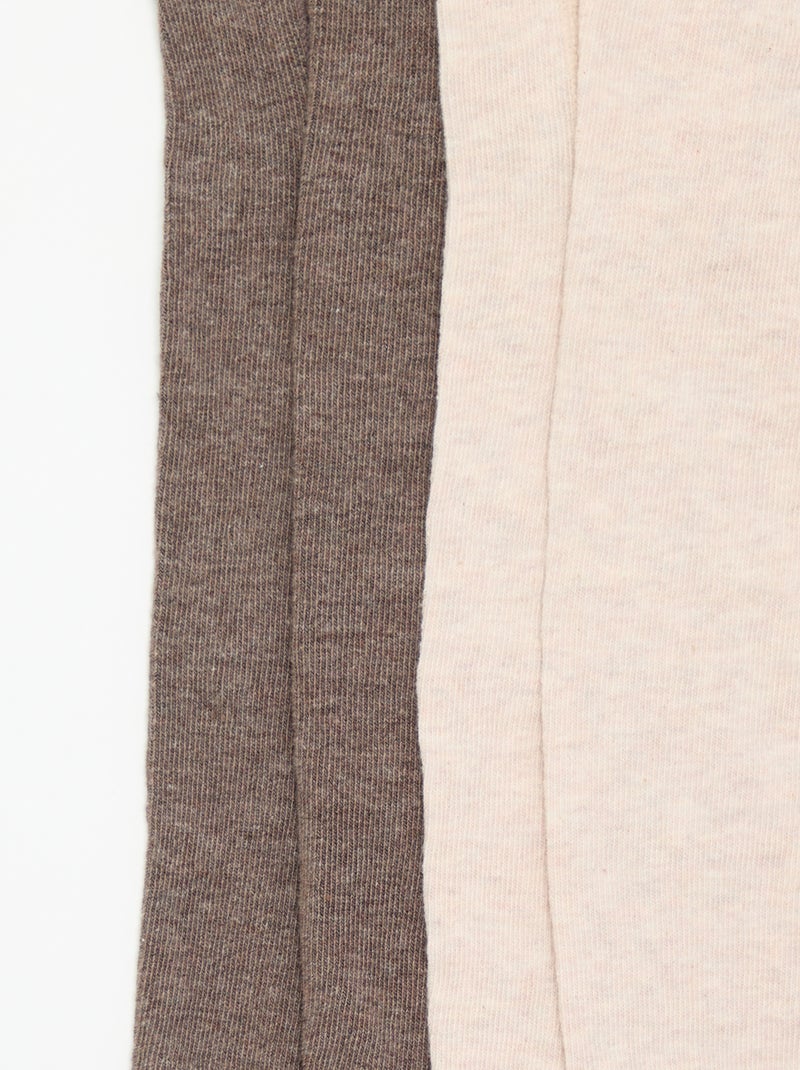 Set van 2 paar panty's Bruin - Kiabi