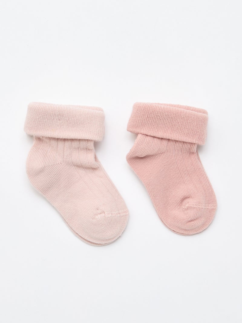 Set van 2 paar sokken Rose - Kiabi