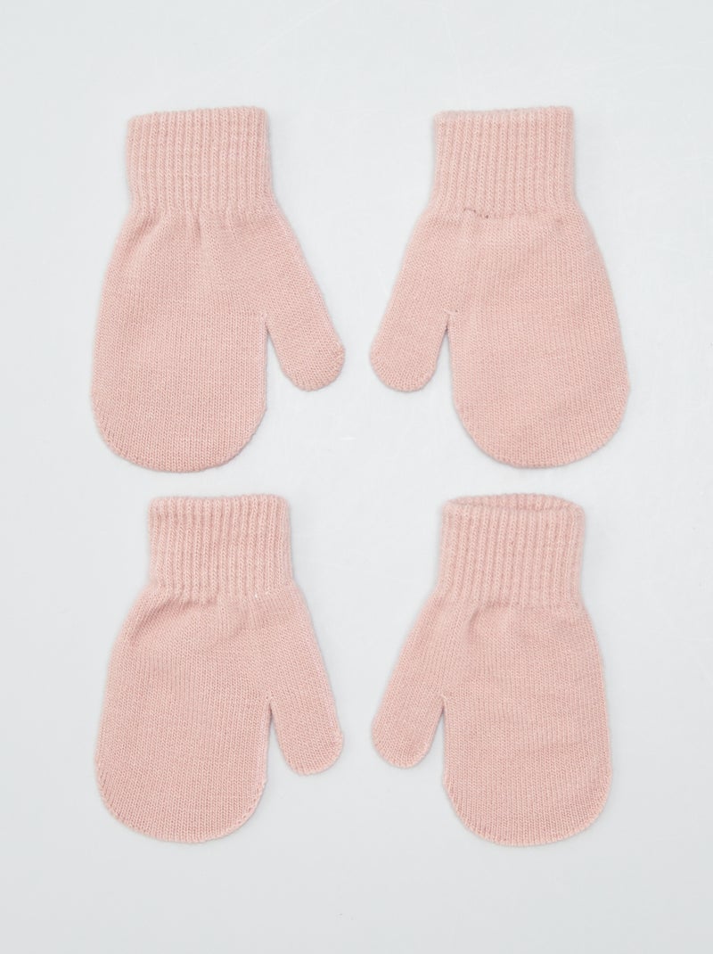 Set van 2 paar wanten ROSE - Kiabi