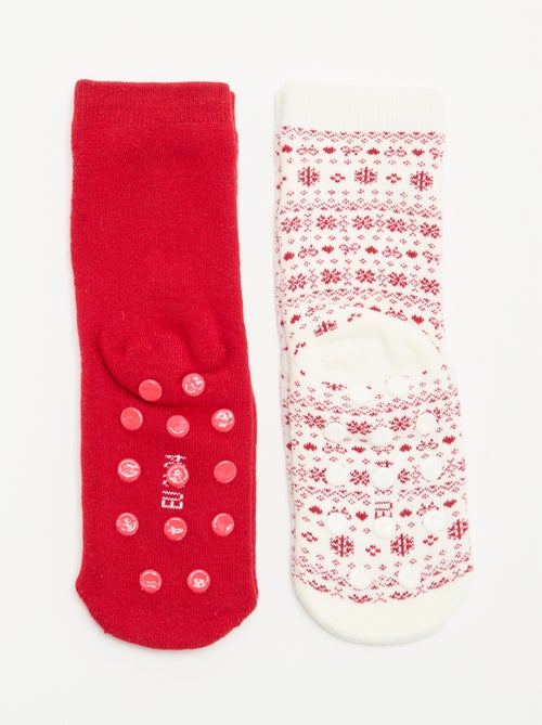 Set van 2 paar warme sokken - Kerst - Kiabi