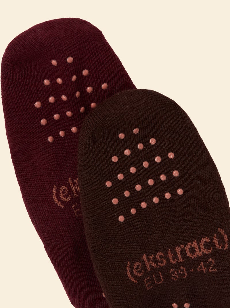 Set van 2 paar yoga sokjes - (ekstract) Bruin - Kiabi