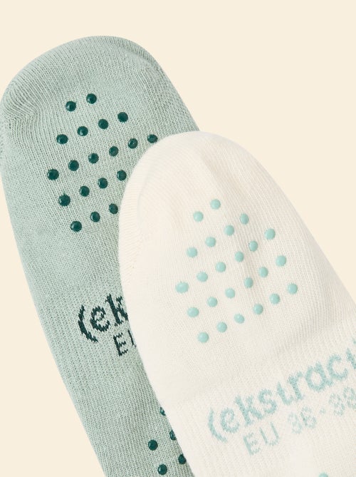 Set van 2 paar yoga sokken (ekstract) van katoen - Kiabi