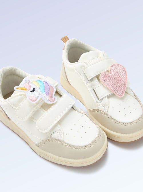 Set van 2 patches om op te schuiven om je 'Kitchoun' sneakers te personaliseren - Kiabi