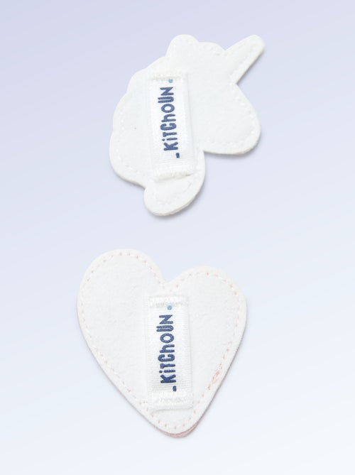 Set van 2 patches om op te schuiven om je 'Kitchoun' sneakers te personaliseren - Kiabi