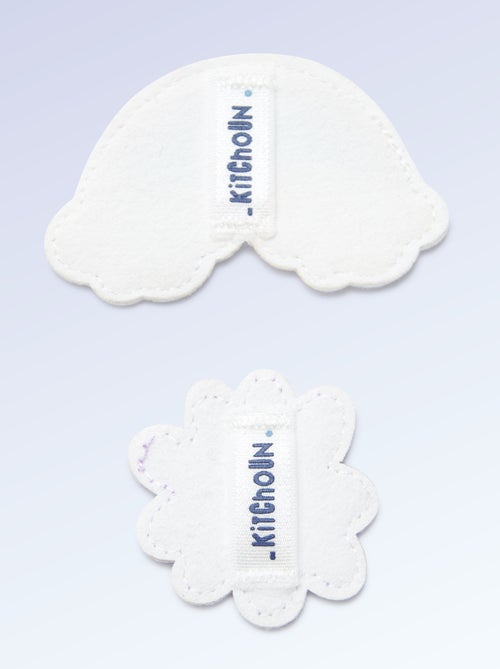 Set van 2 patches om op te schuiven om je sneakers 'Kitchoun' te personaliseren - Kiabi