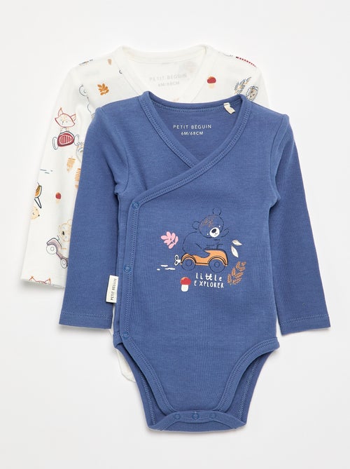 Set van 2 'Petit Béguin' rompertjes - Kiabi Set van 2 'Petit Béguin' rompertjes - Kiabi