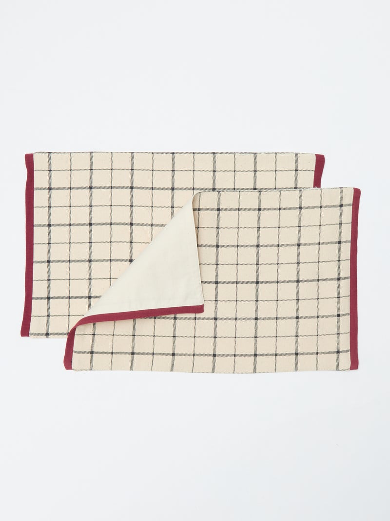 Set van 2 placemats - Kiabi Home Biege - Kiabi