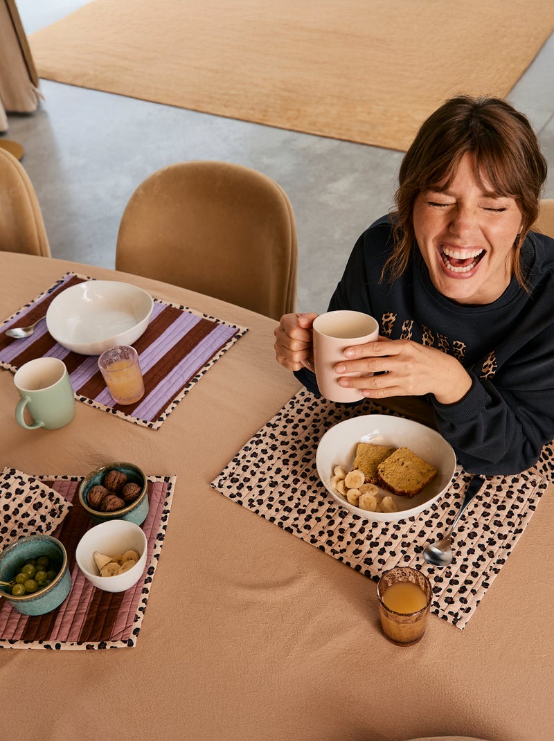 Set van 2 placemats 30 x 45 cm - Kiabi Home paars - Kiabi