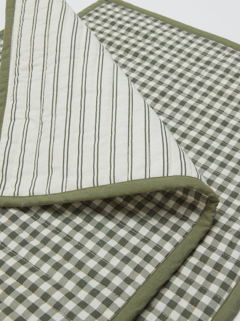Set van 2 placemats 32 x 40 cm dubbelzijdig bedrukt - Kiabi Home KAKI - Kiabi