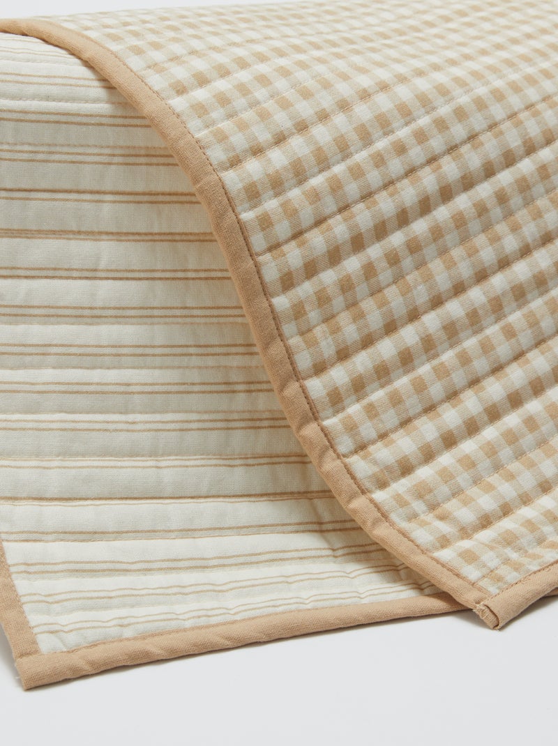 Set van 2 placemats (32x40 cm) dubbelzijdig bedrukt - Kiabi Home BIEGE - Kiabi