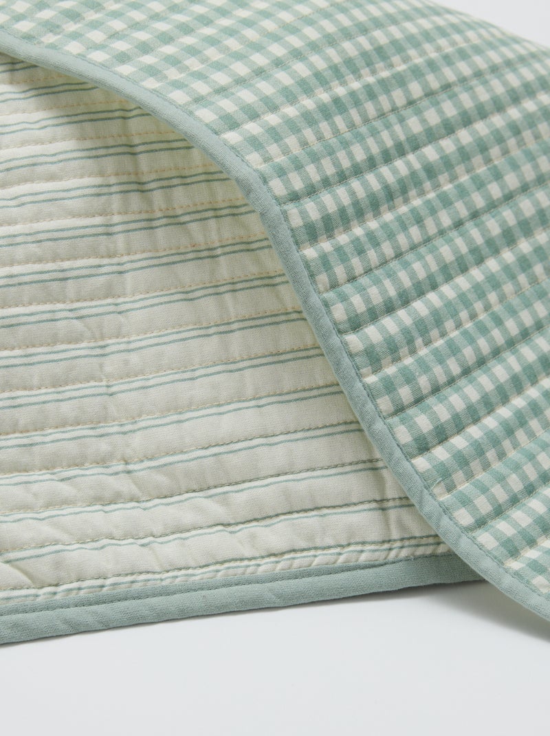 Set van 2 placemats (32x40 cm) dubbelzijdig bedrukt - Kiabi Home BLAUW - Kiabi