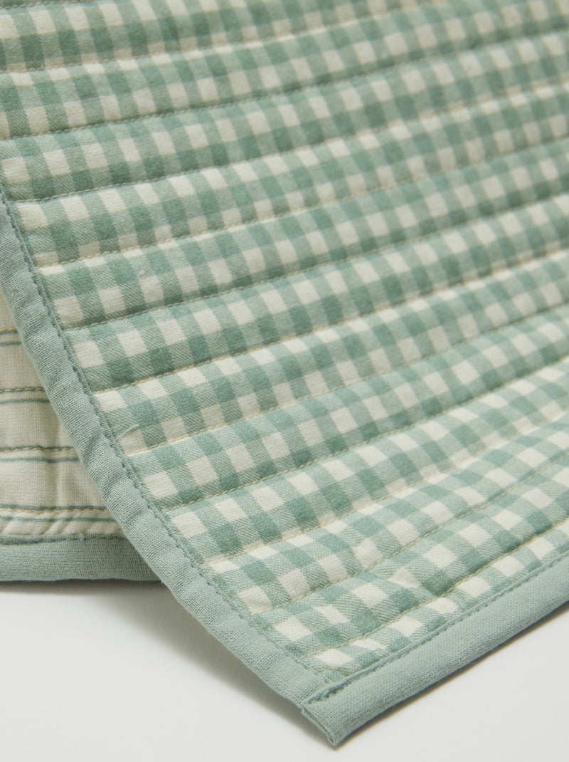 Set van 2 placemats (32x40 cm) dubbelzijdig bedrukt - Kiabi Home BLAUW - Kiabi