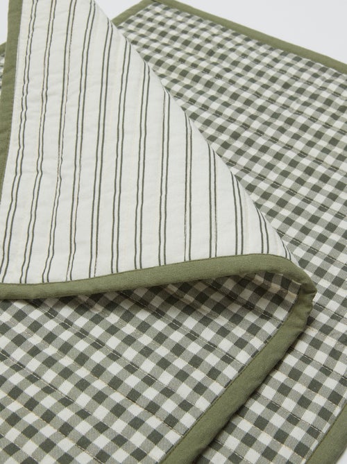 Set van 2 placemats (32x40 cm) dubbelzijdig bedrukt - Kiabi Home - Kiabi Set van 2 placemats (32x40 cm) dubbelzijdig bedrukt - Kiabi Home - Kiabi