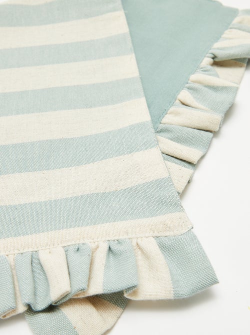 Set van 2 placemats (32x45 cm) met volants - Kiabi Set van 2 placemats (32x45 cm) met volants - Kiabi