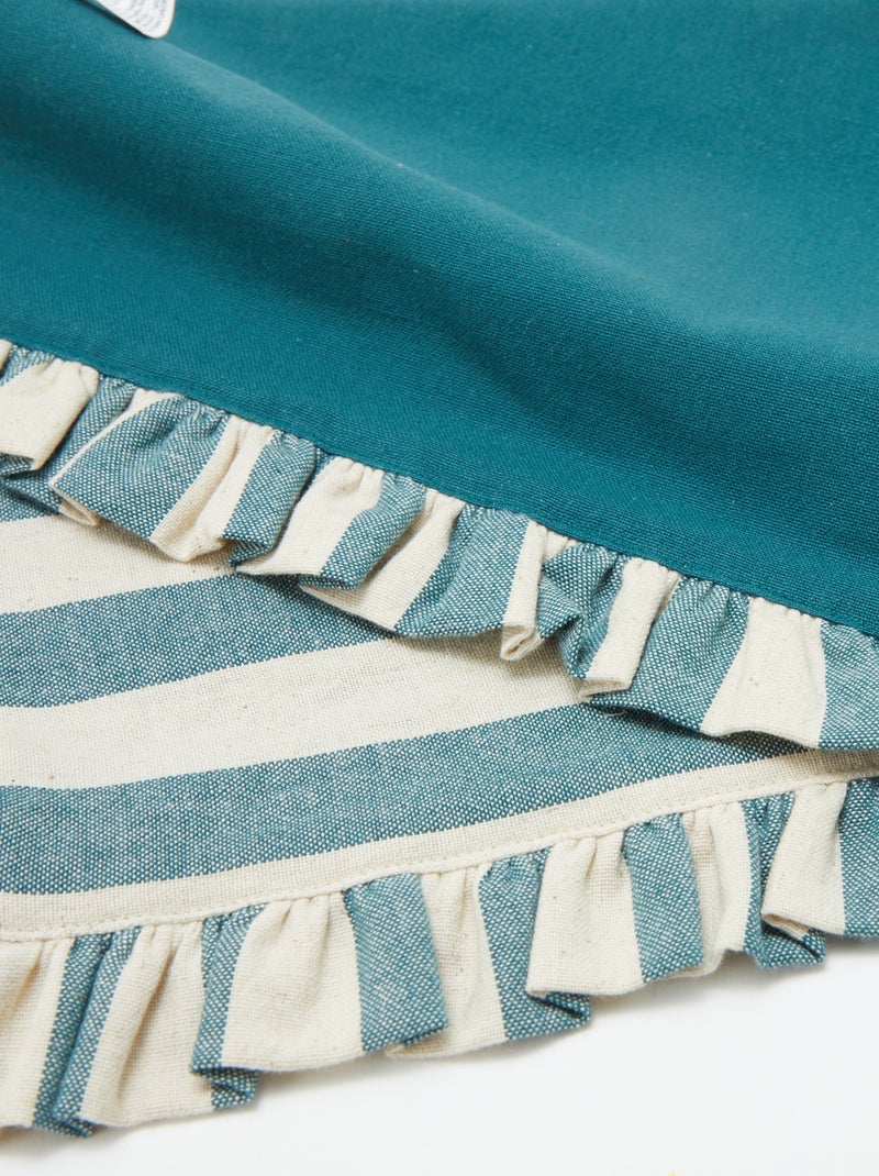 Set van 2 placemats (32x45 cm) met volants BLAUW - Kiabi