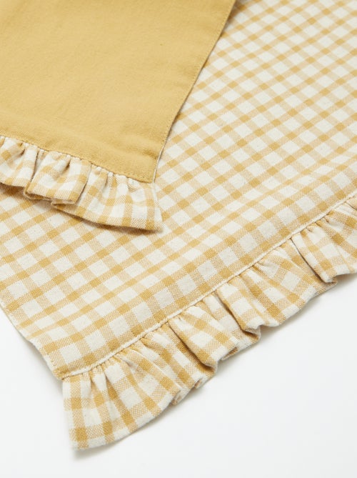 Set van 2 placemats (32x45 cm) met volants - Kiabi