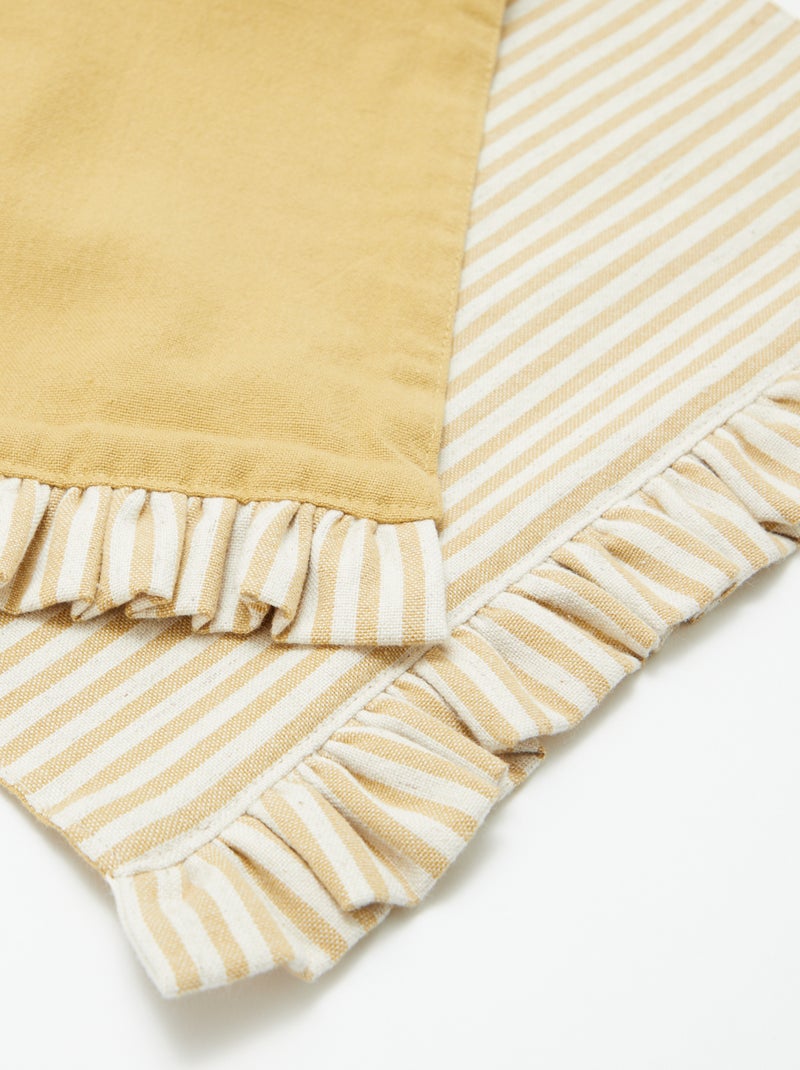 Set van 2 placemats (32x45 cm) met volants GEEL - Kiabi