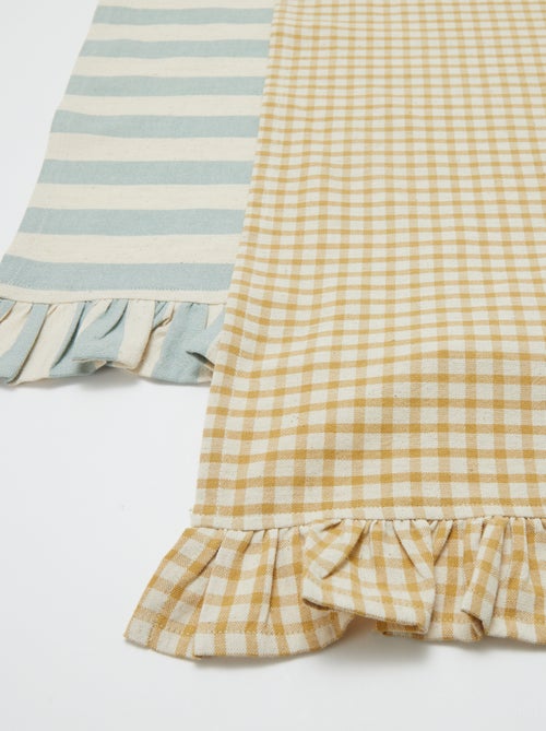 Set van 2 placemats (32x45 cm) met volants - Kiabi