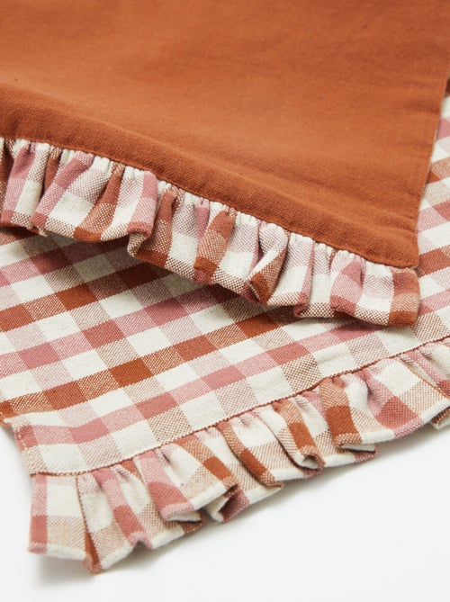 Set van 2 placemats (32x45 cm) met volants - Kiabi Set van 2 placemats (32x45 cm) met volants - Kiabi