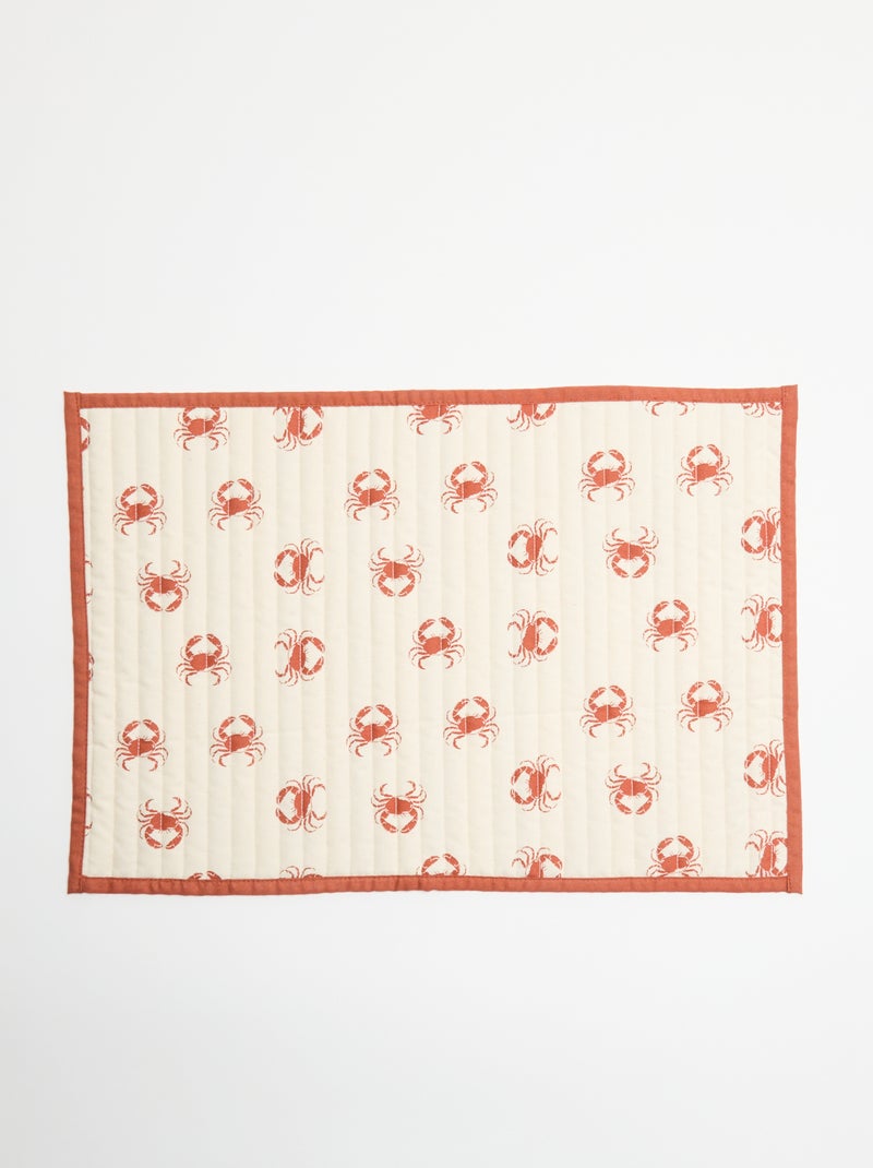 Set van 2 placemats Biege - Kiabi
