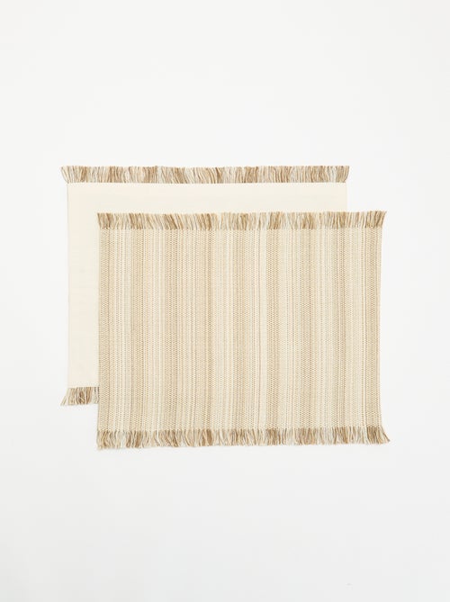 Set van 2 placemats - Kiabi Set van 2 placemats - Kiabi