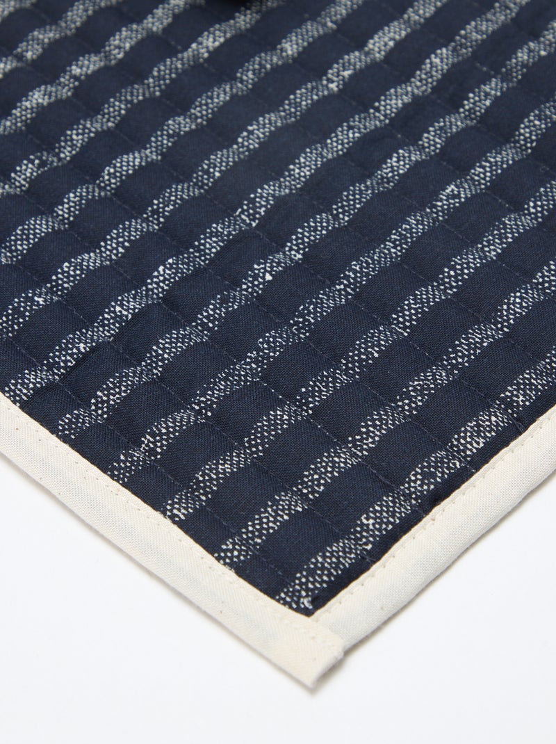 Set van 2 placemats met print - Kiabi Home Blauw - Kiabi
