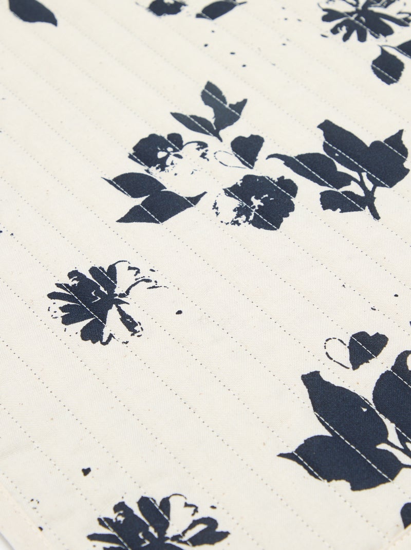 Set van 2 placemats met print - Kiabi Home Blauw - Kiabi