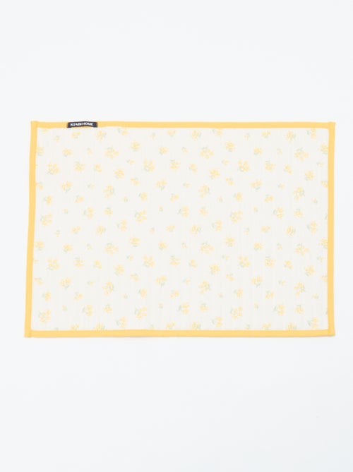 Set van 2 placemats met ruitjes - Kiabi