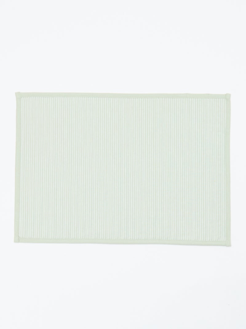 Set van 2 placemats met ruitjes Groen - Kiabi
