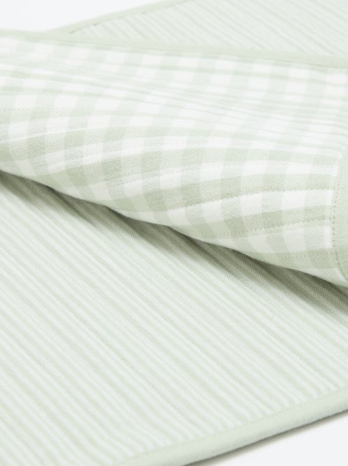 Set van 2 placemats met ruitjes - Kiabi
