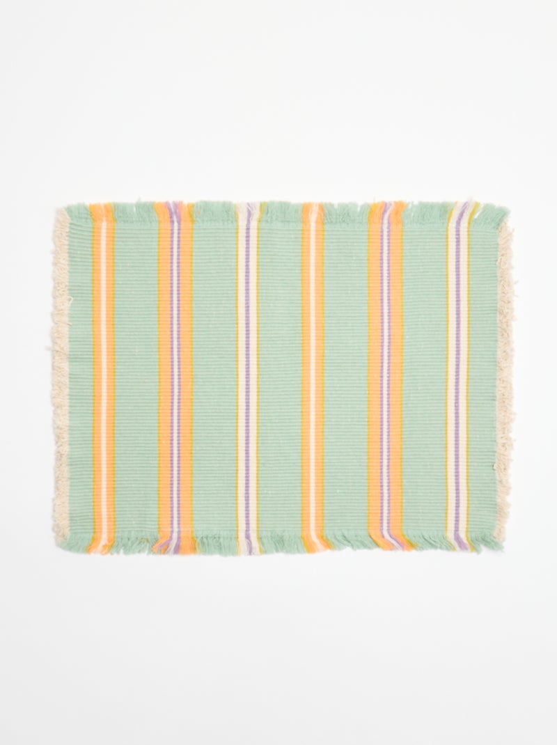 Set van 2 placemats Oranje - Kiabi