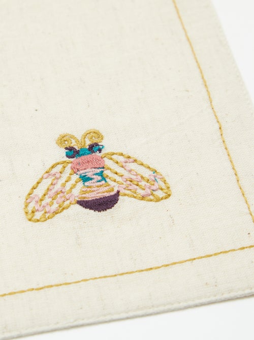 Set van 2 placemats van gemengd linnen - Kiabi Home - Kiabi