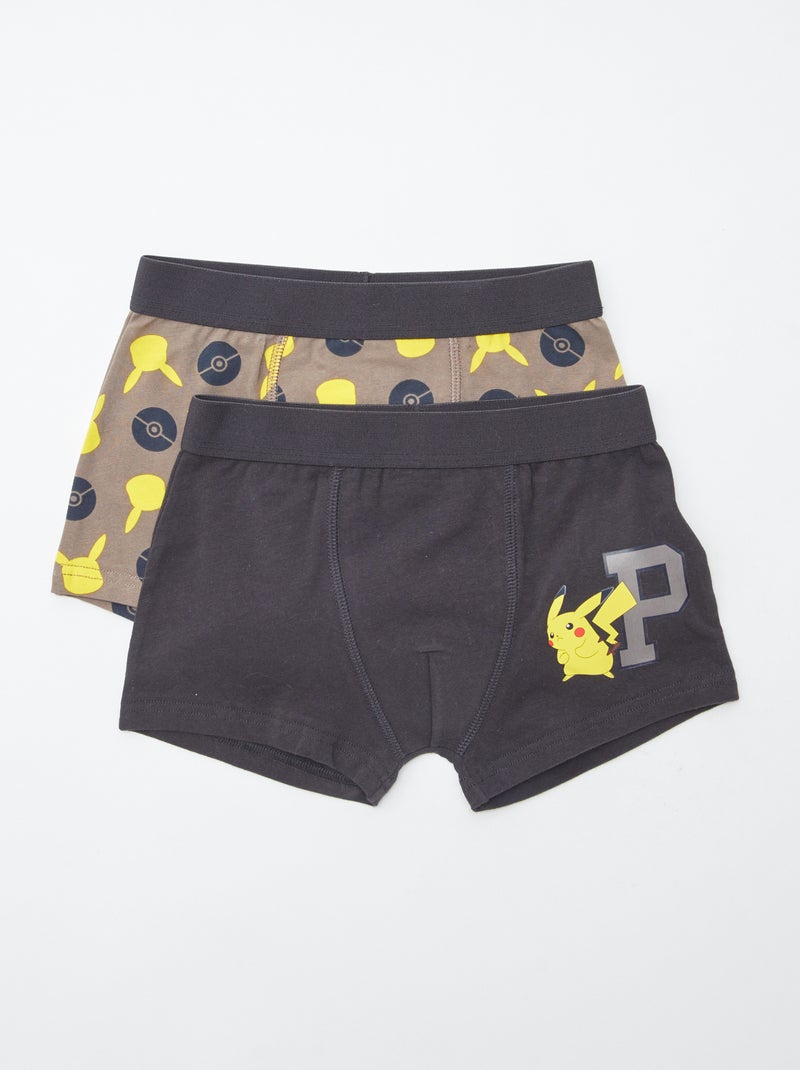 Set van 2 'Pokémon'-boxershorts Grijs - Kiabi