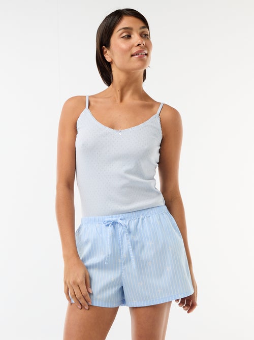 Set van 2 poplin shorts met katoenen trekkoord - Kiabi