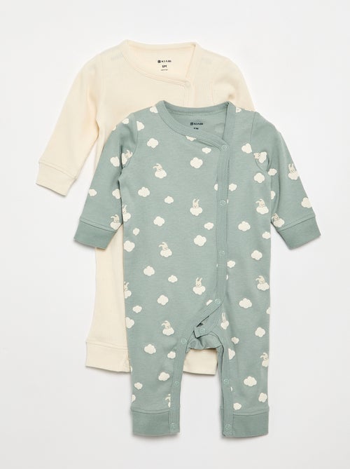 Set van 2 pyjama's - makkelijk aan te trekken collectie - Kiabi
