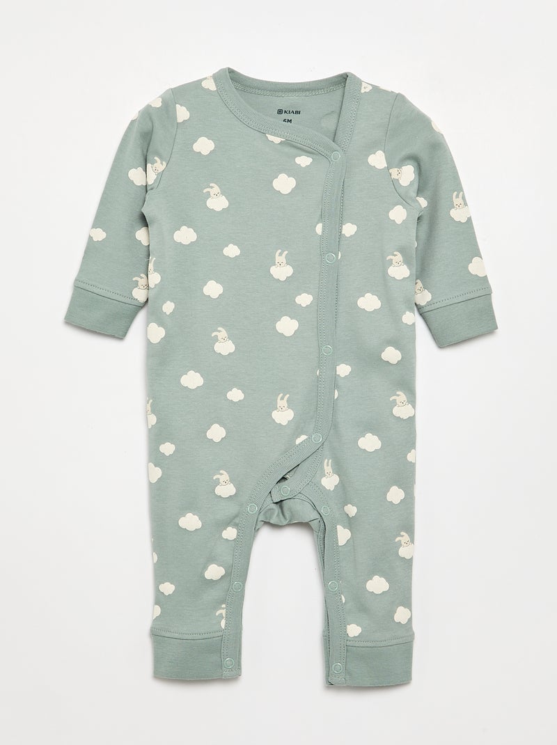 Set van 2 pyjama's - makkelijk aan te trekken collectie Groen - Kiabi