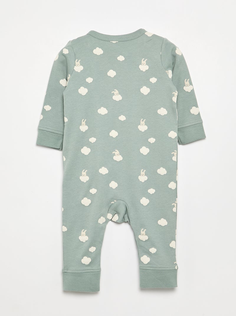 Set van 2 pyjama's - makkelijk aan te trekken collectie Groen - Kiabi